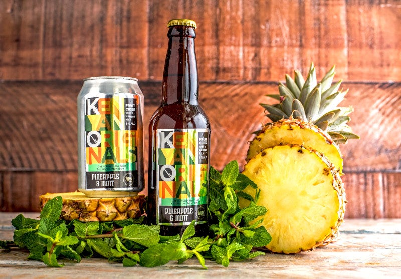 Kenyan Originals pineapple and mint craft cider Kenyan Originals pineapple and mint craft cider