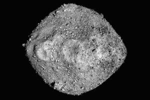A mosaic image of the asteroid Bennu made by a NASA spacecraft, which was in close proximity of the asteroid for more than two years. Credits: NASA/Goddard/University of Arizona