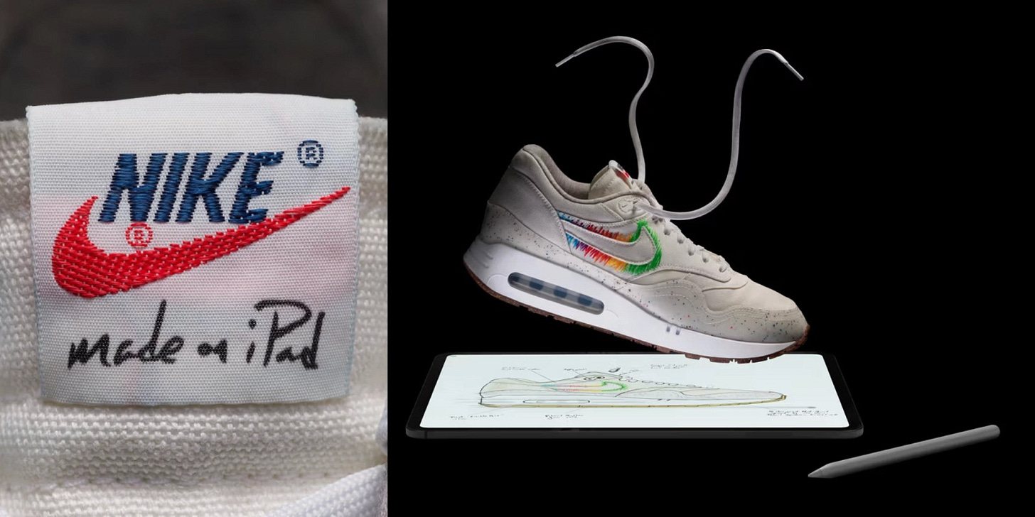 Tim Cook rocked 'Made on iPad' Nike Air Max 1 '86s during Apple's 'Let  Loose' event - 9to5Mac