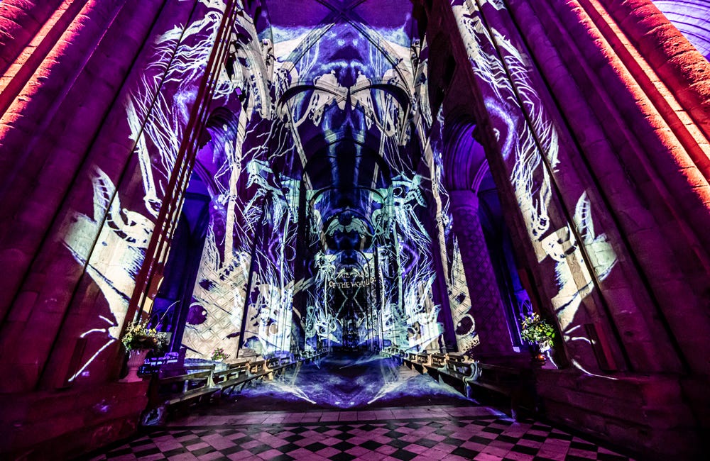 Stories light up Durham Cathedral as Luxmuralis returns