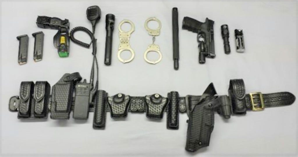 American police duty belt