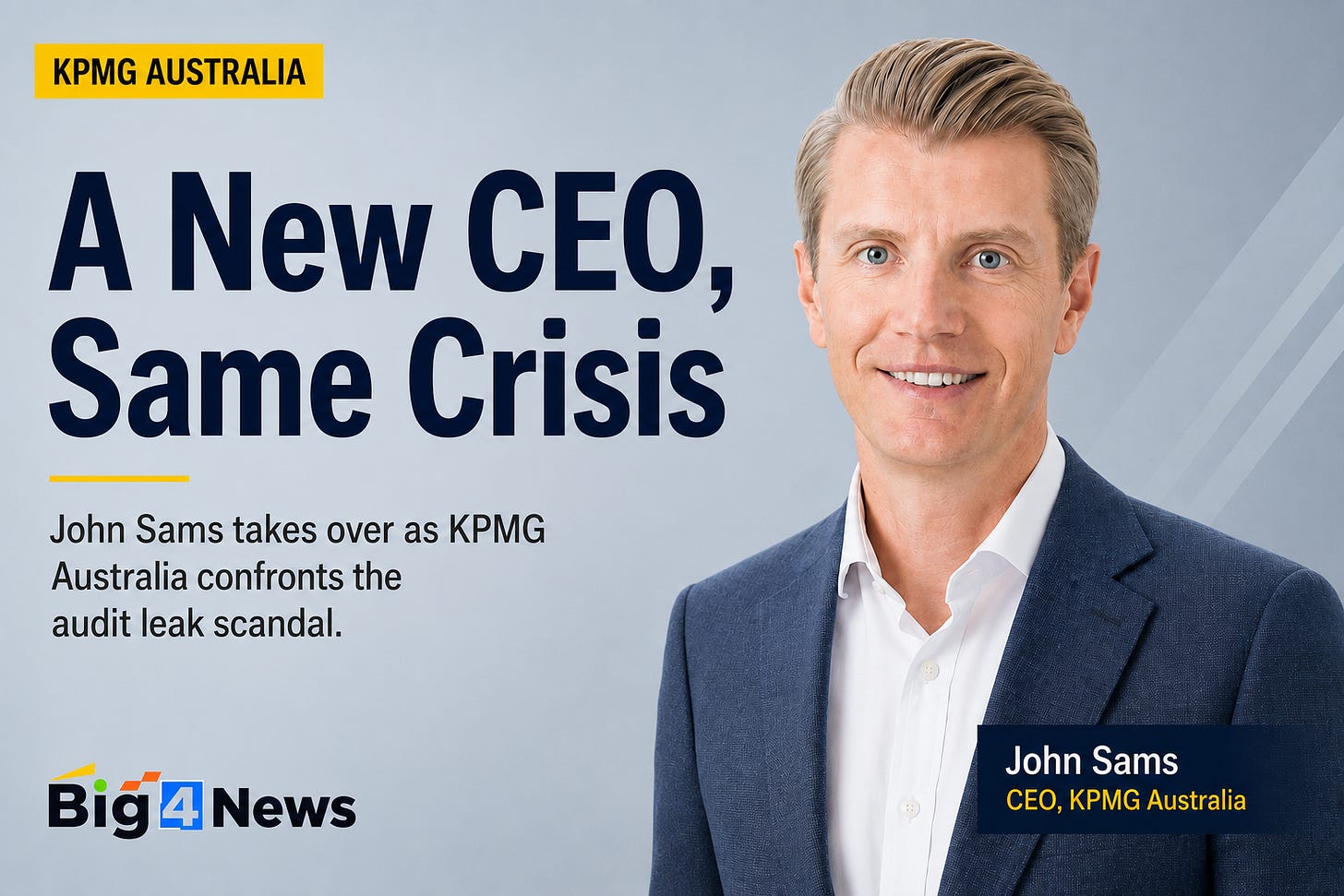 KPMG Australia appoints John Sams as CEO amid audit leaks scandal