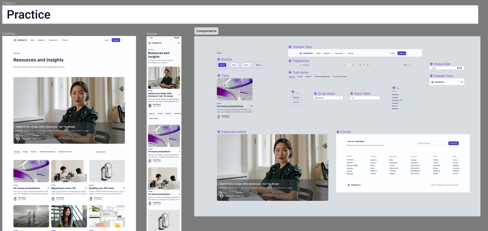 Learning UI design through deliberate practice