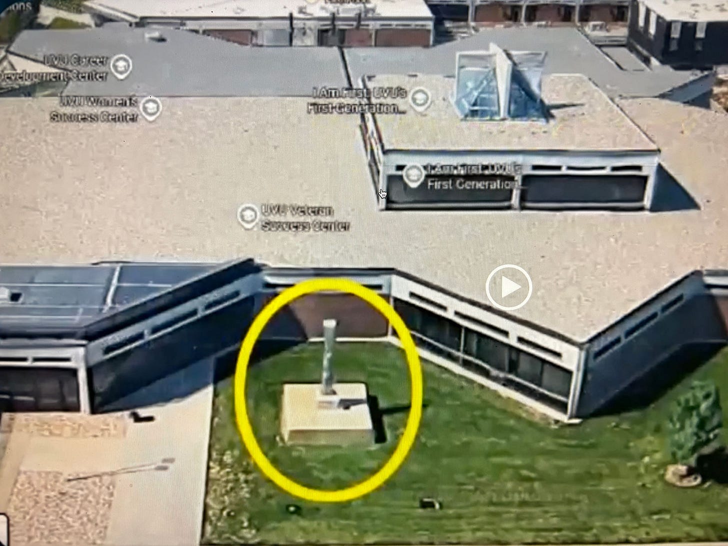 Vue aérienne de la statue de la responsabilité