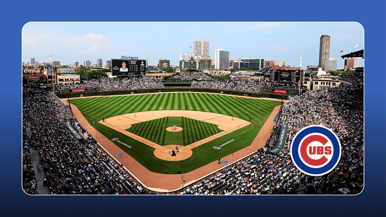 Aerial view of Wrigley Field
