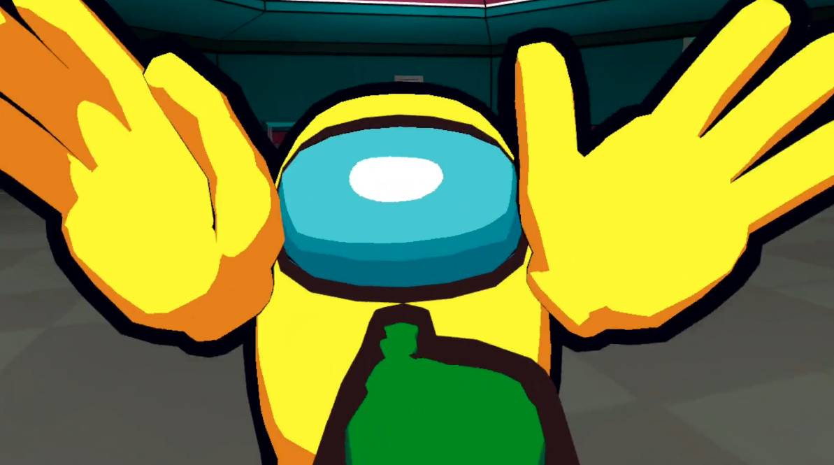 Among US VR pointing at someone sus