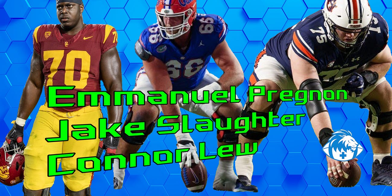 Draft 2026: OG/C - Emmanuel Pregnon, Jake Slaughter, Connor Lew