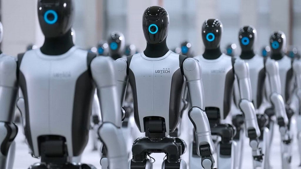 Assista: exército de robôs humanoides vira realidade na China