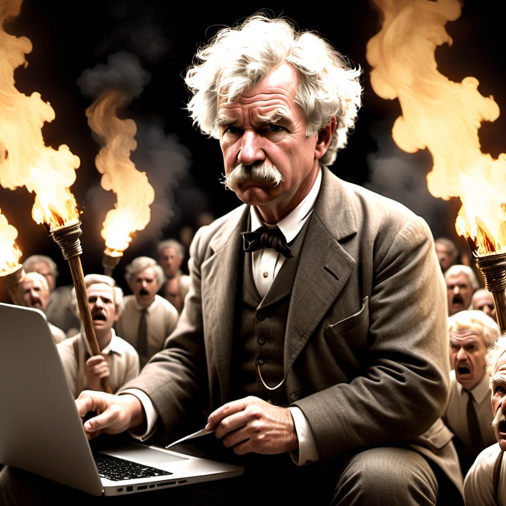 Mark Twain accessed the badthink website! Mark Twain accessed the badthink website!