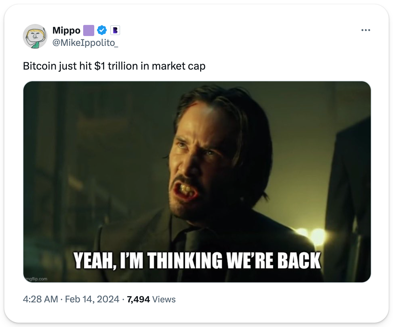 ビットコインの価値が1兆ドルに - Bankless JAPAN