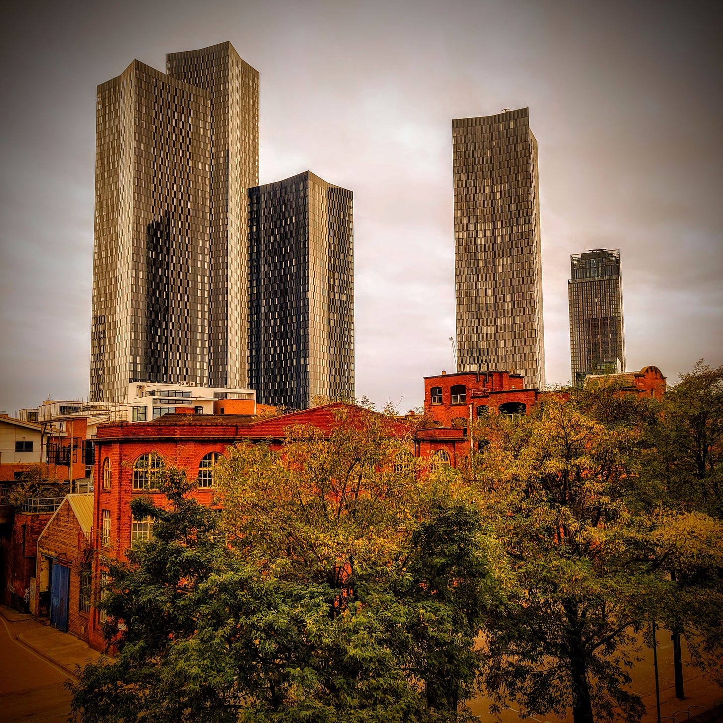 Towers over Manchester, UK Towers over Manchester, UK