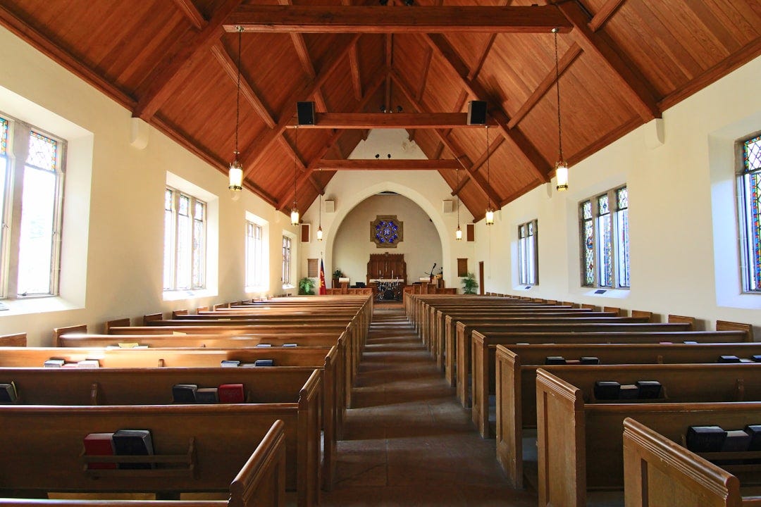 We meet in this stone chapel every year at a conference. The windows stand open allowing the cool morning breeze in. There’s a special feeling being in an old building like this. We meet in this stone chapel every year at a conference. The windows stand open allowing the cool morning breeze in. There’s a special feeling being in an old building like this.
