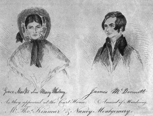 Grace Marks and James McDermott on the capture poster.