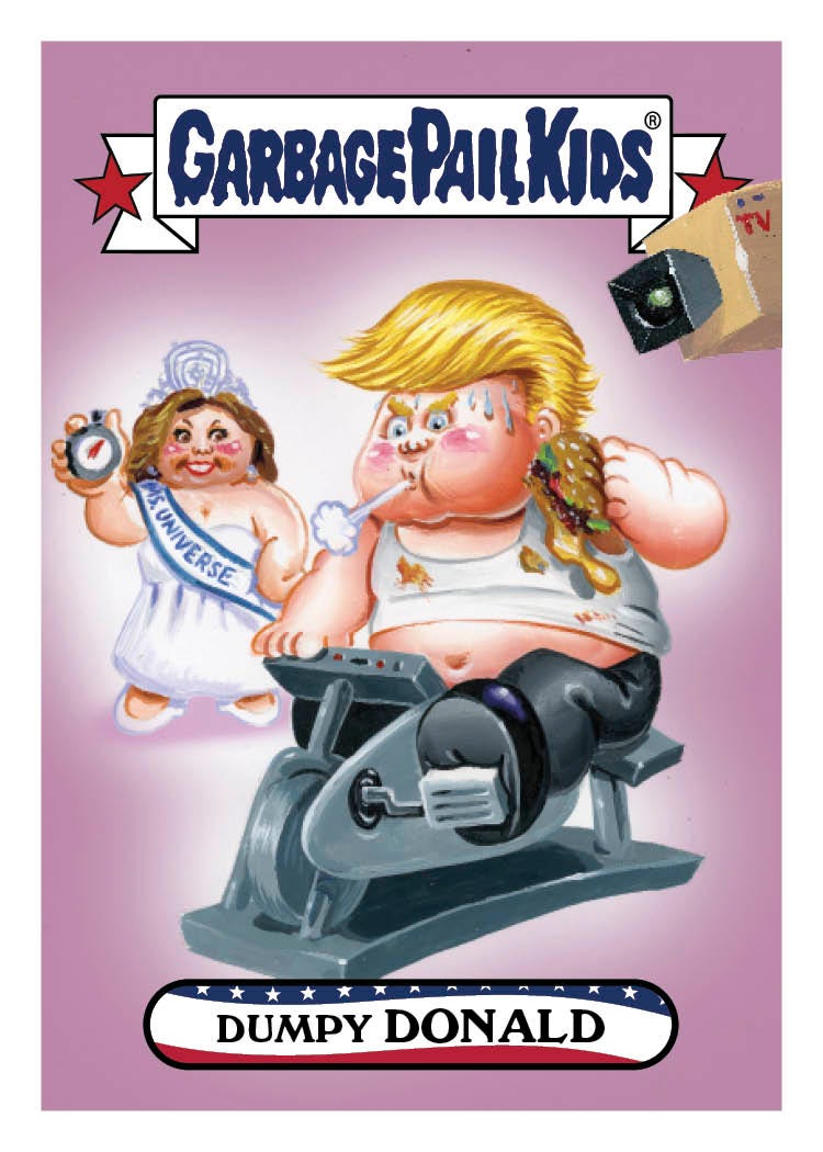 Topps' Garbage Pail Kids take on Alicia Machado & Donald Trump / Blowout  Buzz