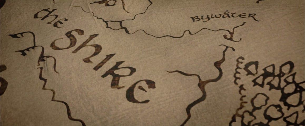 A map of The Shire