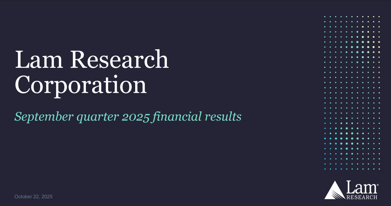 LRCX | Lam Research 2026 年第一季業績亮點