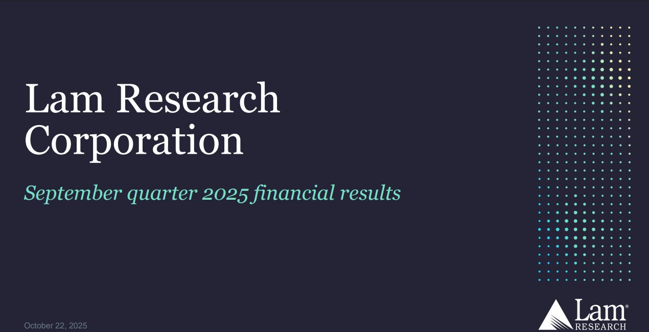 #LRCX | Lam Research 2026 年第一季業績亮點