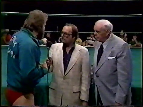 Mr. Wrestling II and The Assassin, Mr. Wrestling I and II, Uvalde Slim, Lars Anderson, Ole Anderson, Tony Atlas