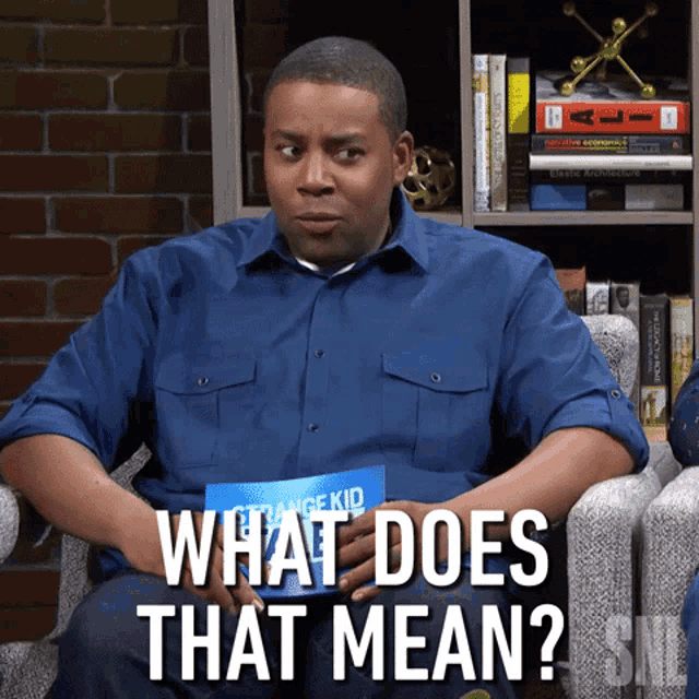 What Does That Mean Kenan Thompson GIF - What Does That Mean Kenan Thompson  Saturday Night Live - Discover & Share GIFs
