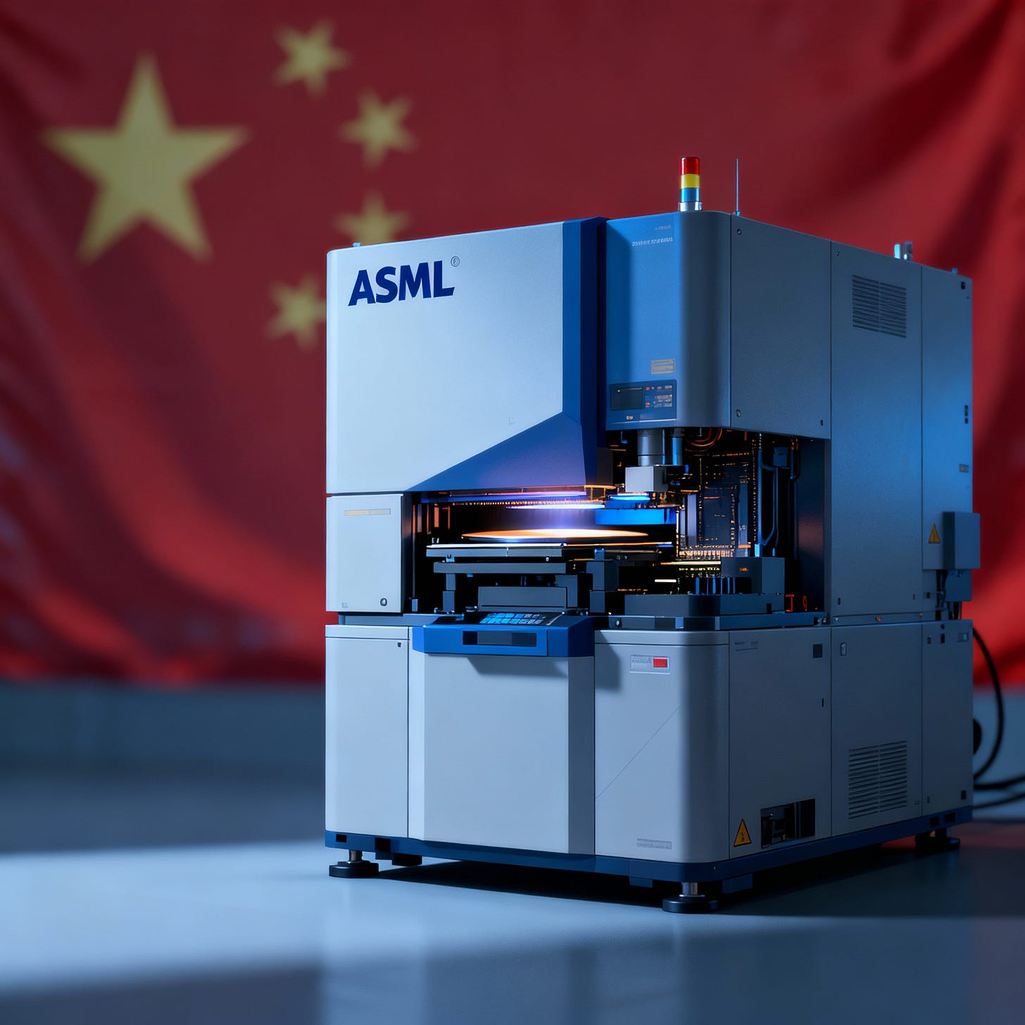 ASML, China, and export controls illustration