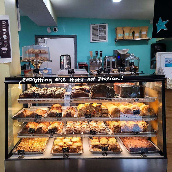 Villani's Bakery baked goods pastry case