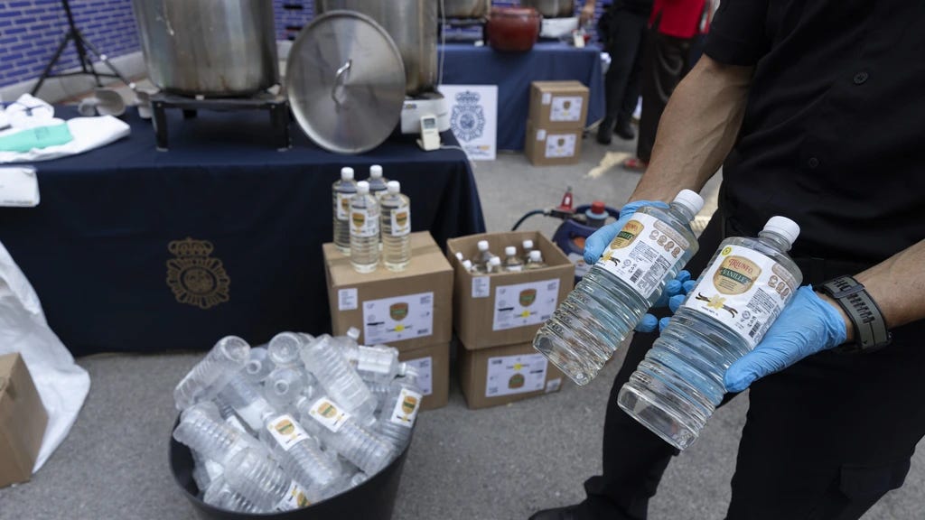 Groot crystal meth-lab opgerold in Spanje, drugs verstopt in vanille-extract Groot crystal meth-lab opgerold in Spanje, drugs verstopt in vanille-extract