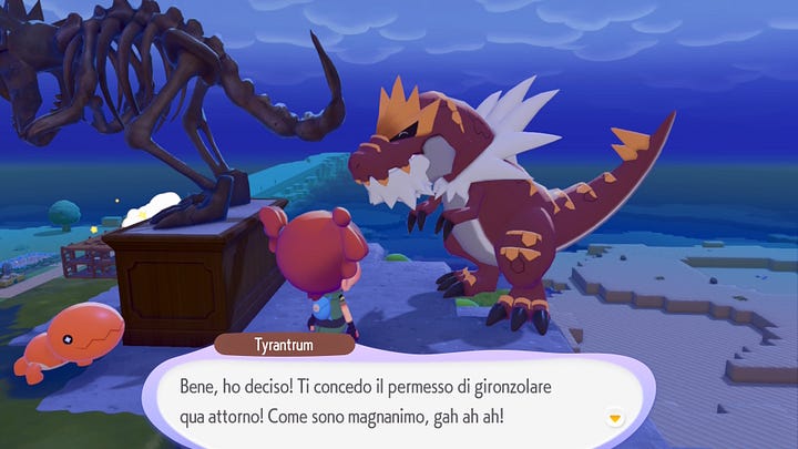 Dialoghi Pokémon Pokopia.