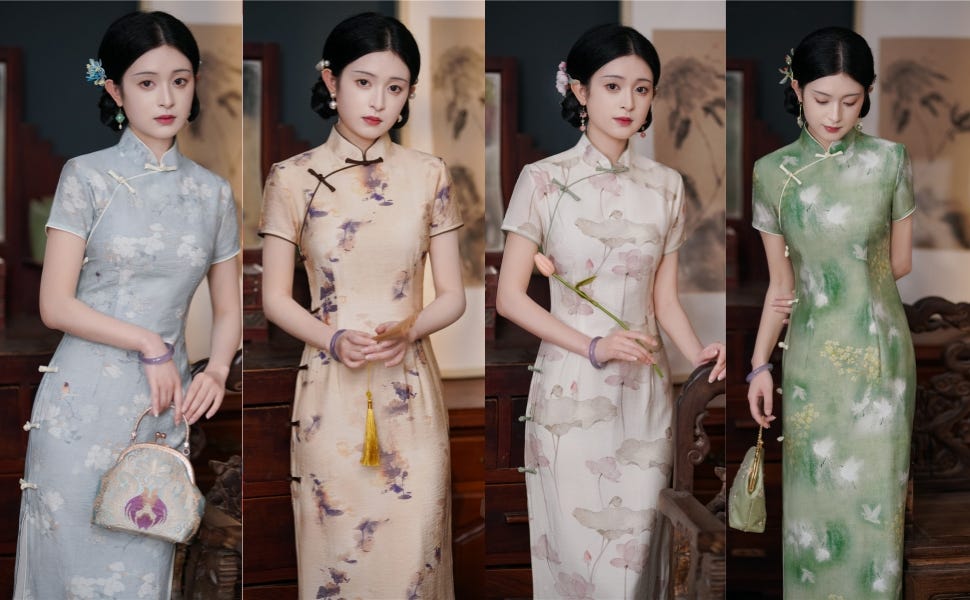 Amazon.com: HEARTTOUCH Women's Elegant Qipao Chinese Style ...