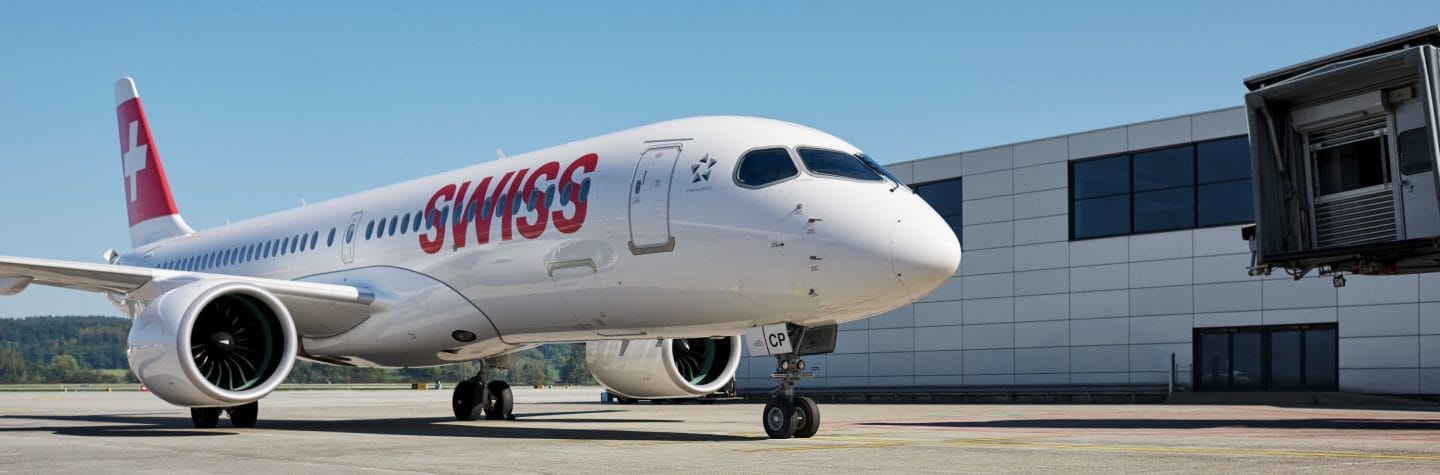 SWISS A220 short and medium haul fleet