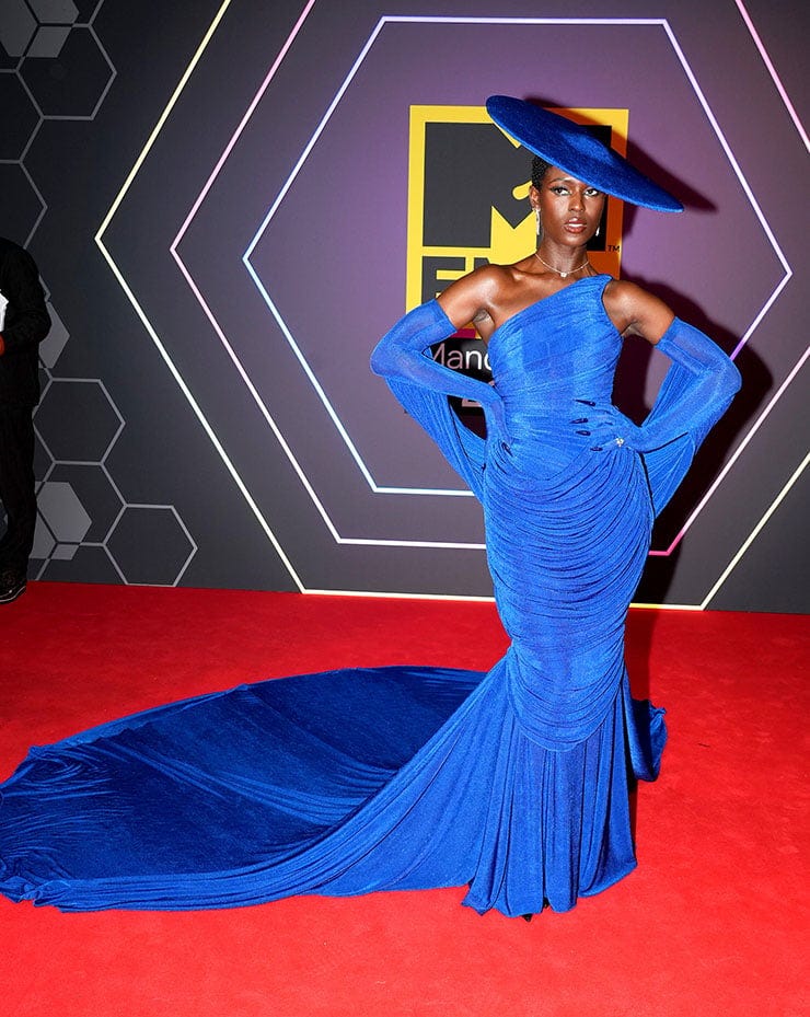 Jodie Turner-Smith brings the drama to the MTV EMAs red carpet