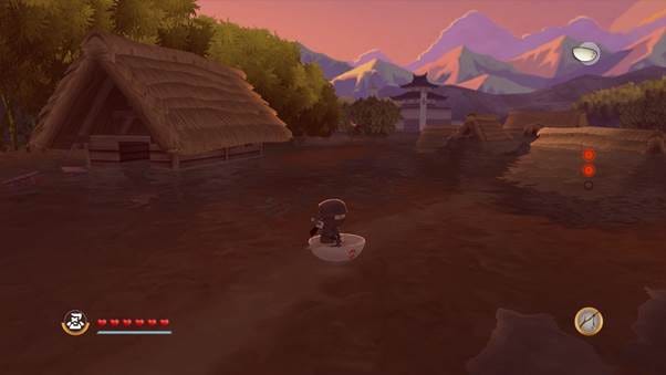 A video game screen with a cartoon character in a boat

AI-generated content may be incorrect.