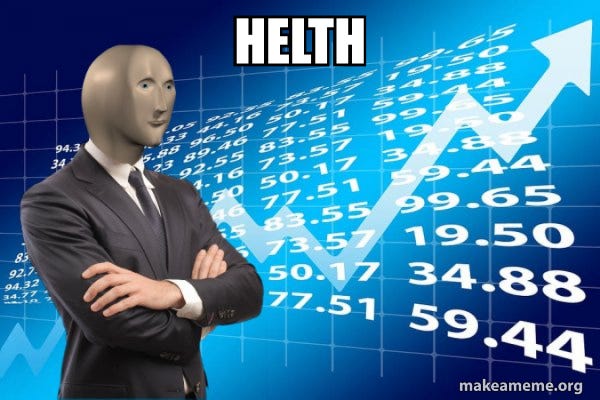 HELTH - Stonks Only Go Up | Make a Meme