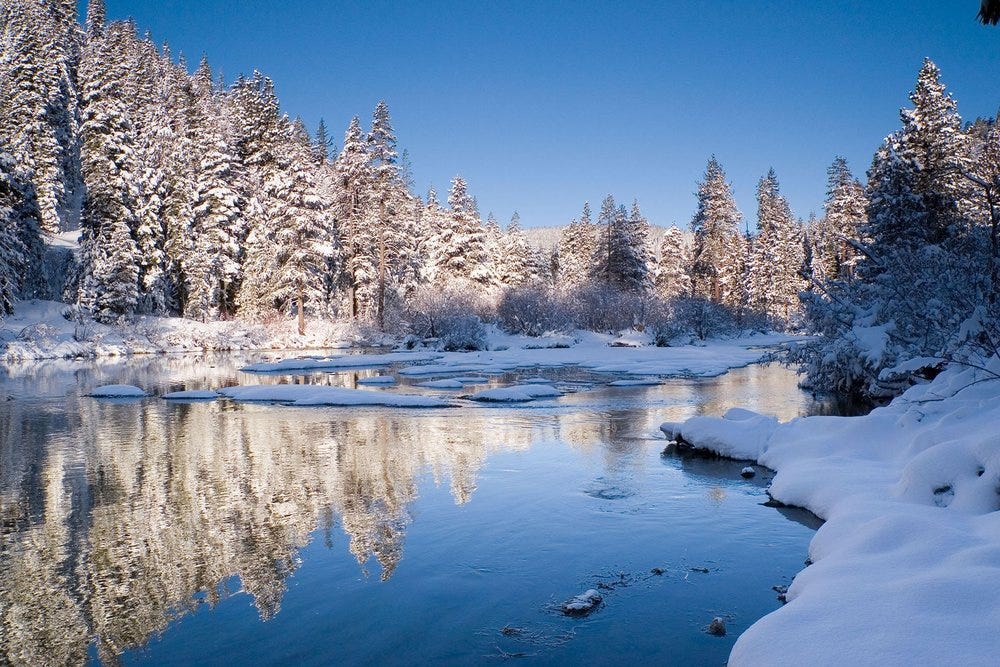 Fine art landscape photo of a winter morning along the Truckee River. —  Bill Stevenson Photography