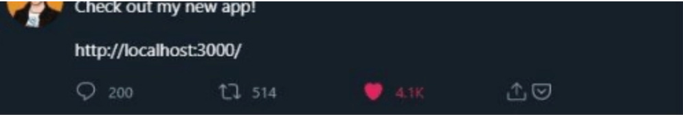 Tweet showing someone sharing a localhost:3000 URL publicly - a common mistake that shows why localhost links don't work for real users Tweet showing someone sharing a localhost:3000 URL publicly - a common mistake that shows why localhost links don't work for real users