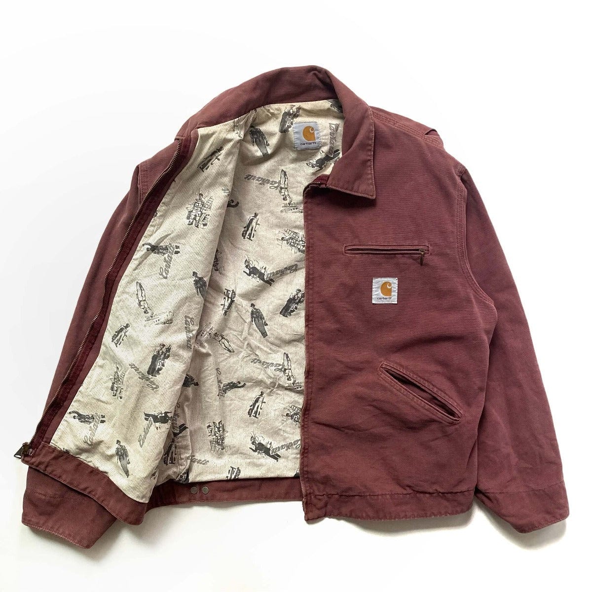 Vintage Carhartt 1994 Union Workers Print Detroit Jacket Vintage Carhartt 1994 Union Workers Print Detroit Jacket