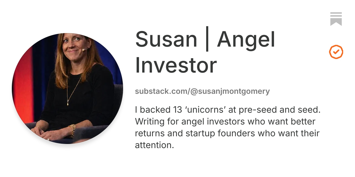 Susan | Angel Investor | Substack