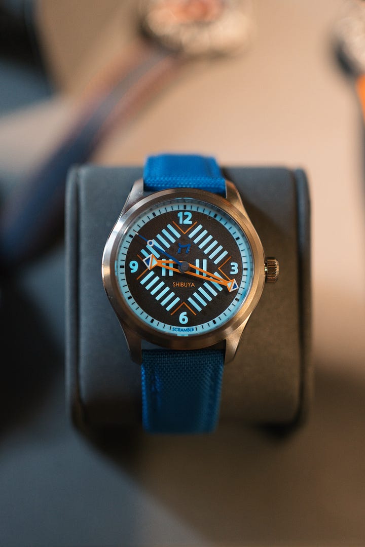 Shibuya on wrist