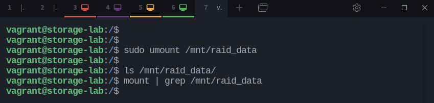 Unmount File System Mounting and Unmounting File Systems in Linux - by TRÄW🤟