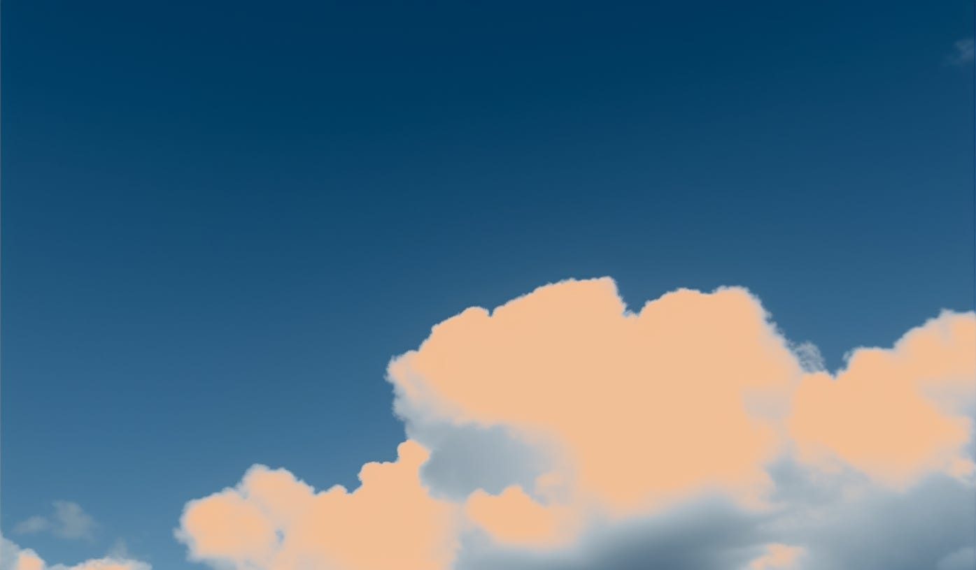 Midjourney prompt: Bluesky