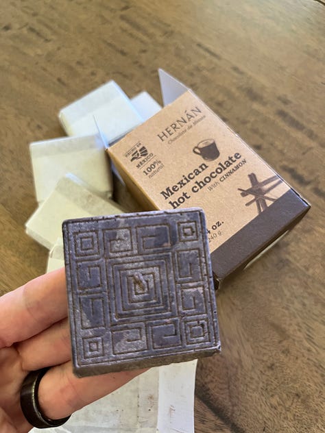 3 brands of Mexican chocolate tablets 