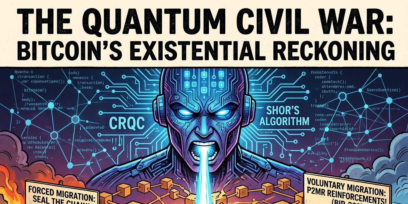 The Quantum Civil War: How the Threat to Bitcoin's Cryptography is Forcing a Reckoning on Self-Sovereignty.