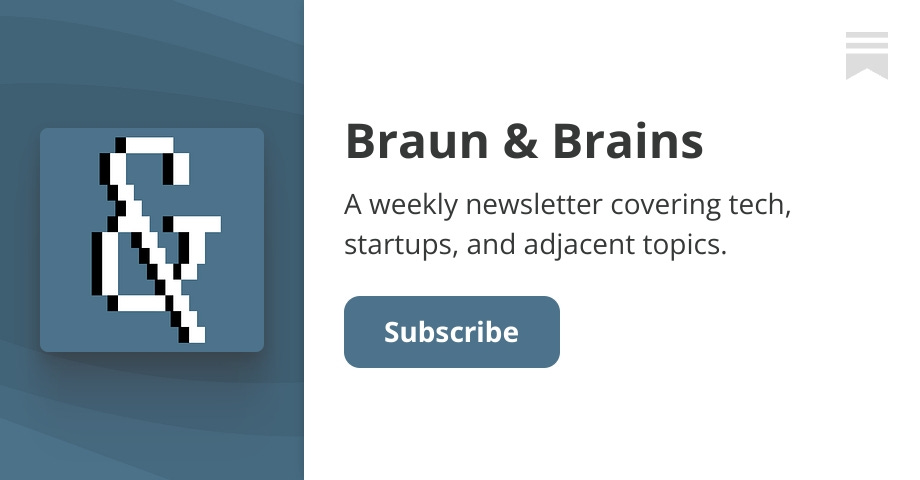 Screenshot of Braun & Brains | Substack