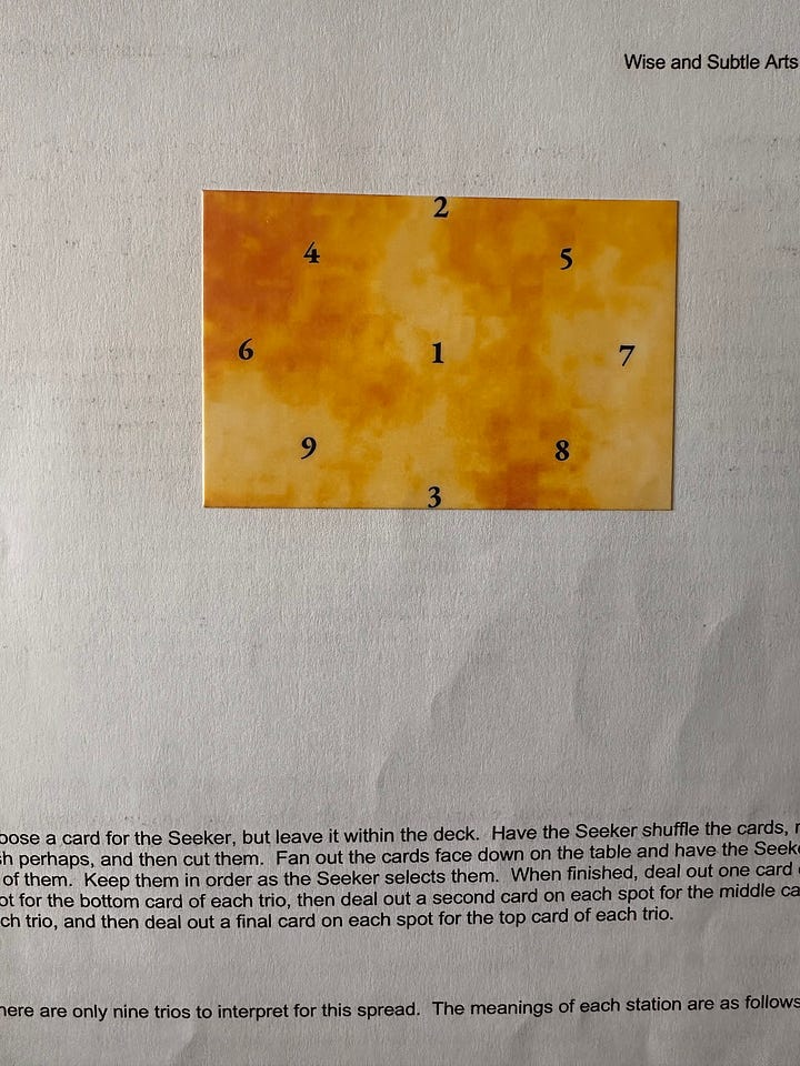 The Coven spread and the Wheel spread.