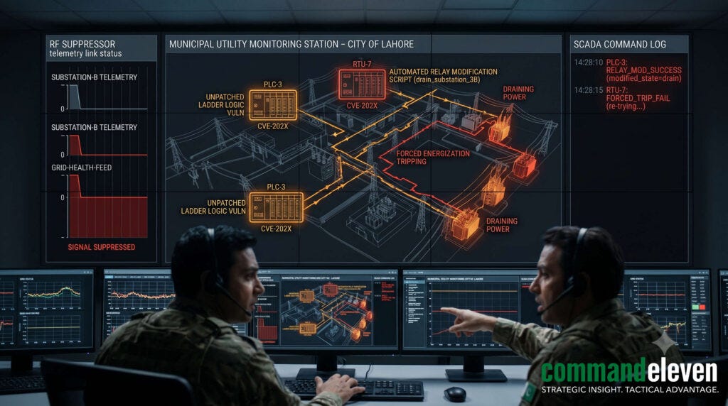 Cyber-Kinetic Convergence and SCADA Network Penetration Mechanics