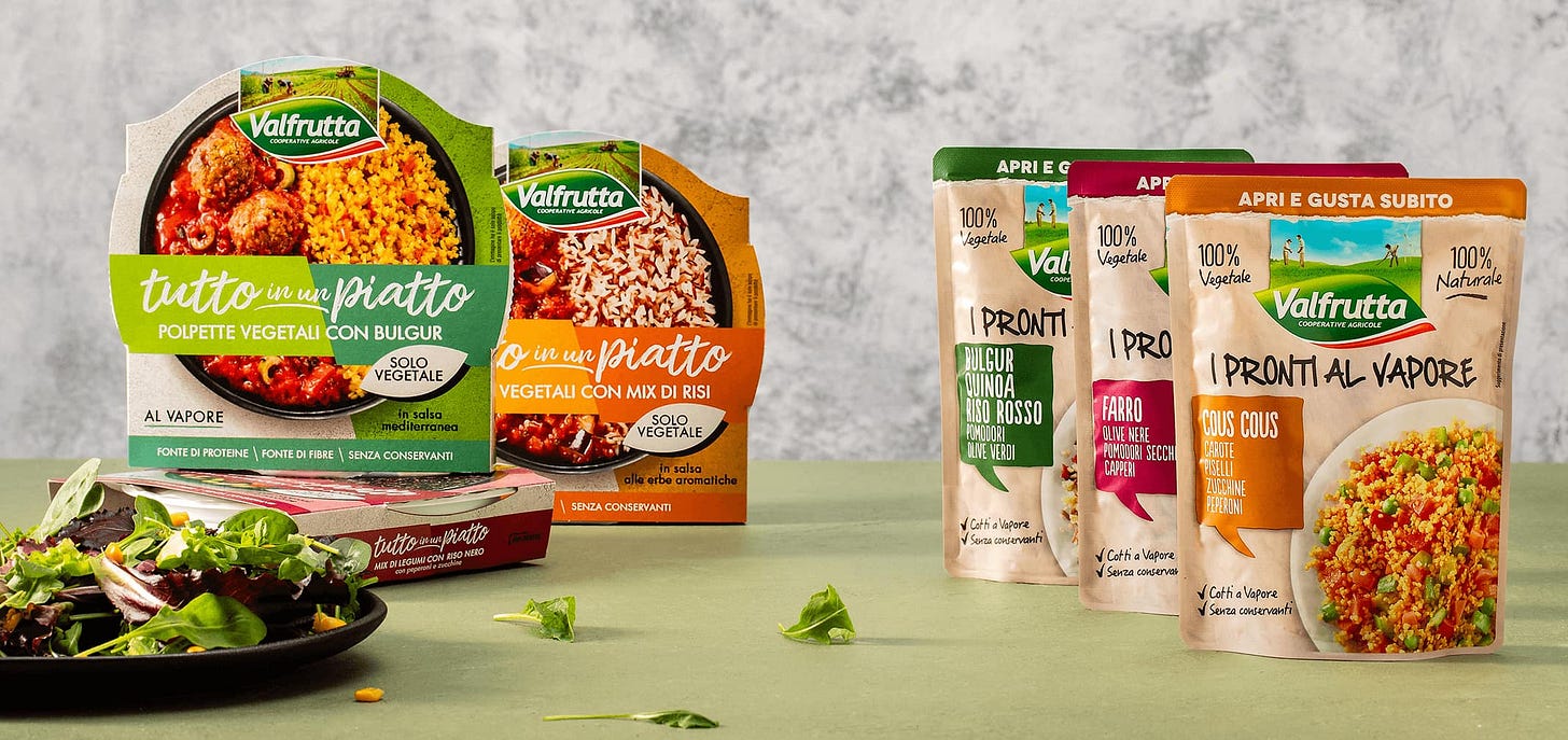 Piatti pronti vegetali | Valfrutta, La Natura di Prima Mano