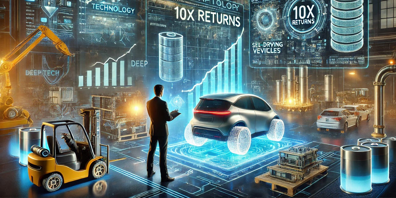 🌟 The Insider’s Playbook to DeepTech Investing: Your Guide to 10x Returns in Batteries, Self-Driving Tech, and AI Factories—Act Now or Miss Out