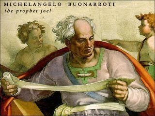 Joel (prophet) A Boomer in the Pew Prophet Joel to the PostModern World Repent