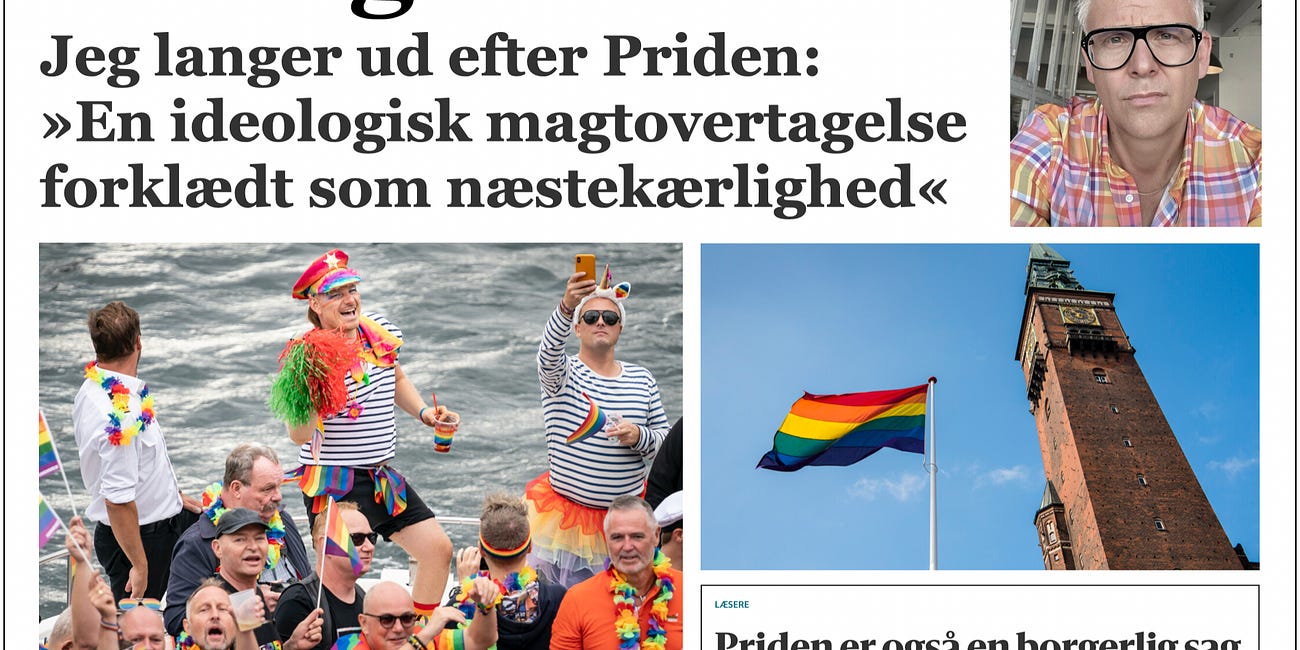 Borgerlige lokalpolitikere på Frederiksberg støtter CPH Pride i læserbrev - men der er intet borgerligt i Priden. Tværtimod.