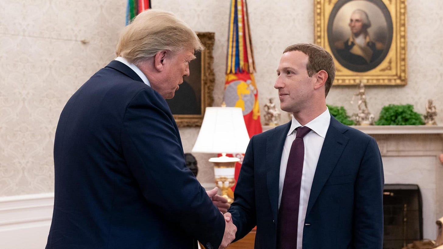 Meta CEO Mark Zuckerberg calls Trump a 'badass' but stops short of  endorsing him | Business Post