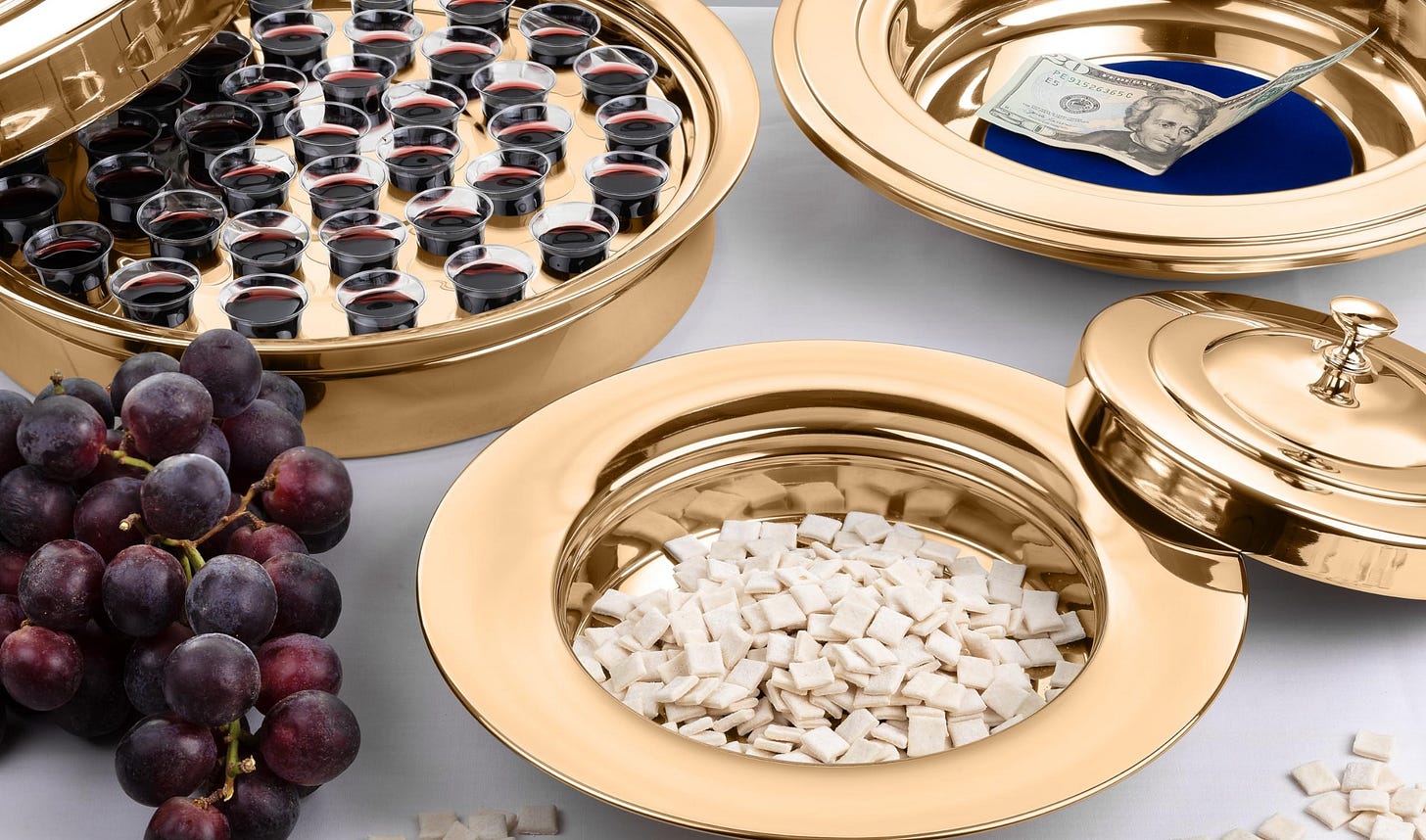 Steadfast Selections - (Bread Tray Lid) Premium Gold Communion Trays ... Steadfast Selections - (Bread Tray Lid) Premium Gold Communion Trays ...